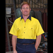 SW53 COTTON DRILL SAFETY SHIRT